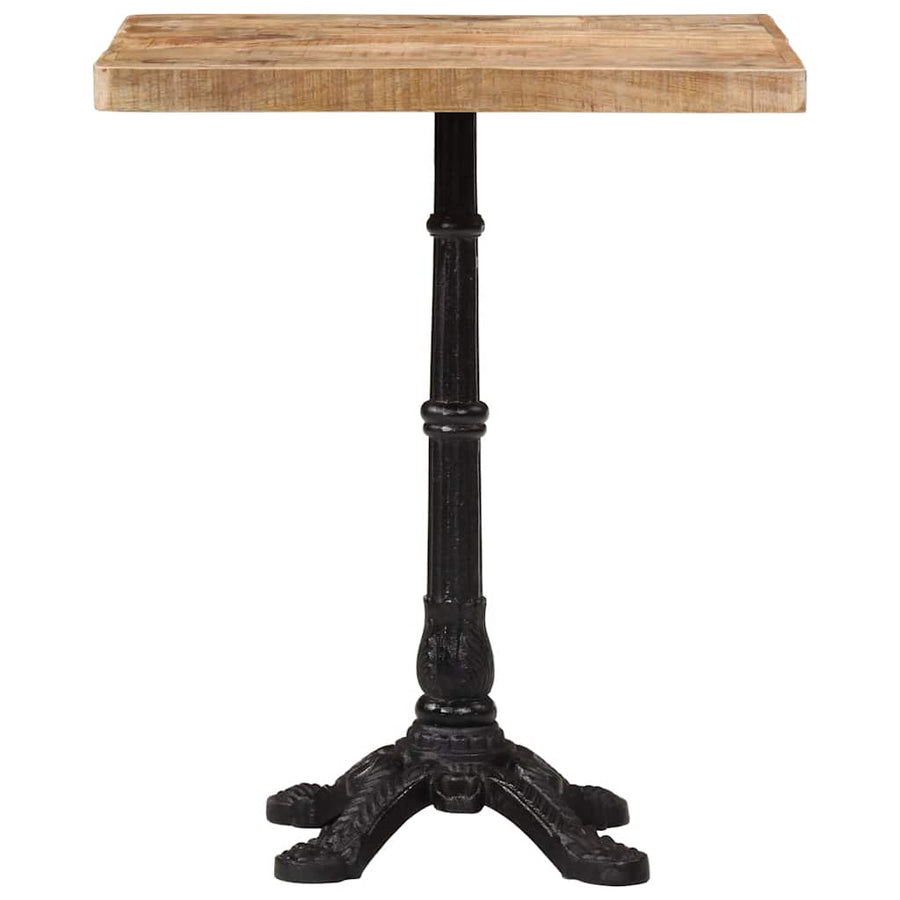 Bistro Table 60x60x77 cm Rough Mango Wood