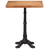 Bistro Table 60x60x76 cm Solid Acacia Wood - Top-Down View