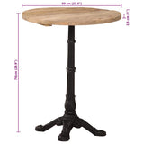 Bistro Table Ø60x76 cm Rough Mango Wood