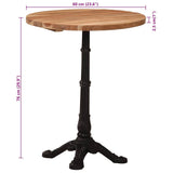 Bistro Table Ø60x76 cm Solid Acacia Wood