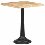 Bistro Table 60x60x76 cm Rough Mango Wood - Extra Image
