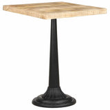 Bistro Table 60x60x76 cm Rough Mango Wood - Extra Image
