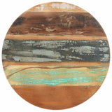 Bistro Table Ø60x76 cm Solid Reclaimed Wood - Top-Down View