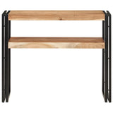 Console Table 90x30x75 cm Solid Acacia Wood - Front View