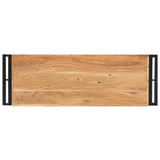 Console Table 90x30x75 cm Solid Acacia Wood - Side View