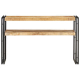 Console Table 120x30x75 cm Rough Mango Wood - Front View
