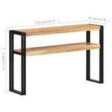 Console Table 120x30x75 cm Solid Acacia Wood - 45-Degree Angle