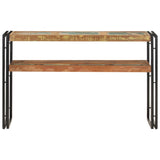 Console Table 120x30x75 cm Solid Reclaimed Wood - Front View