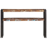 Console Table 120x30x75 cm Solid Reclaimed Wood - Top-Down View