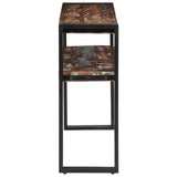 Console Table 120x30x75 cm Solid Reclaimed Wood - 45-Degree Angle
