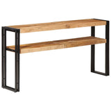 Console Table 150x30x75 cm Rough Mango Wood - Front View