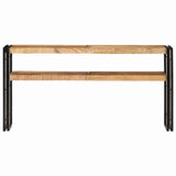 Console Table 150x30x75 cm Rough Mango Wood - Top-Down View
