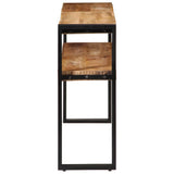 Console Table 150x30x75 cm Rough Mango Wood - 45-Degree Angle