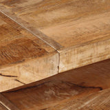 Console Table 150x30x75 cm Rough Mango Wood - Low Angle