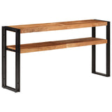 Console Table 150x30x75 cm Solid Acacia Wood - Front View