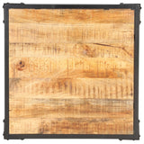 Coffee Table 60x60x35 cm Solid Mango Wood - Side View