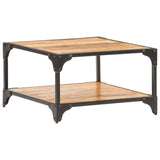 Coffee Table 60x60x35 cm Solid Mango Wood - Close-Up Angle
