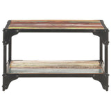 Coffee Table 60x60x35 cm Solid Reclaimed Wood - Front View