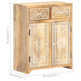 Sideboard 60x30x75 Cm Solid Mango Wood