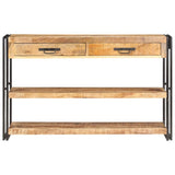 Sideboard 120x30x75 Cm Solid Rough Mango Wood