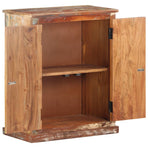 Sideboard With Buddha Cladding 60x35x75 Cm Solid Reclaimed Wood
