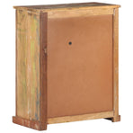 Sideboard With Buddha Cladding 60x35x75 Cm Solid Reclaimed Wood