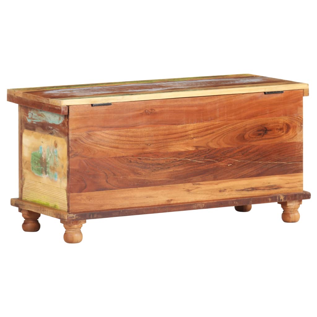 Storage Box With Buddha Cladding 90x35x45 Cm Reclaimed Wood