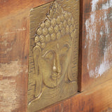 Storage Box With Buddha Cladding 90x35x45 Cm Reclaimed Wood