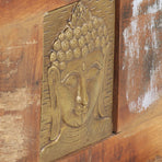 Storage Box With Buddha Cladding 90x35x45 Cm Reclaimed Wood