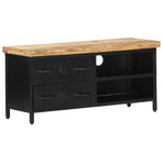 TV Cabinet 90x30x41 cm Rough Mango Wood