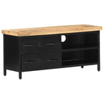 TV Cabinet 90x30x41 cm Rough Mango Wood