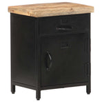 Bedside Cabinet 40x30x52 cm Rough Mango Wood