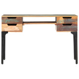 Desk 118x48x75 cm Solid Reclaimed Wood - Side View