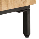 Sideboard 60x35x77 cm Solid Mango Wood - Rear View