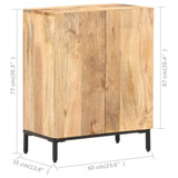 Sideboard 60x35x77 cm Solid Mango Wood - Close-Up Angle
