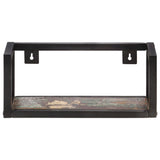 Wall Shelves 2 pcs 40 cm Solid Reclaimed Wood - Side View
