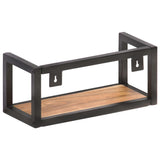 Wall Shelves 2 pcs 40 cm Solid Acacia Wood - Top-Down View
