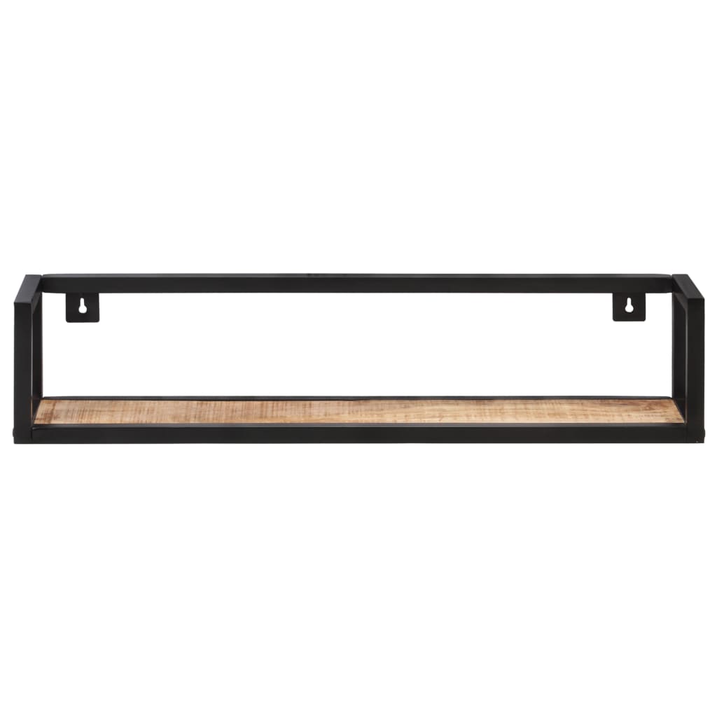 Wall Shelves 2 pcs 80 cm Rough Mango Wood