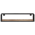 Wall Shelves 2 pcs 80 cm Rough Mango Wood
