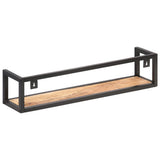 Wall Shelves 2 pcs 80 cm Rough Mango Wood