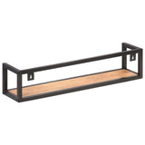 Wall Shelves 2 pcs 80 cm Solid Acacia Wood - Top-Down View