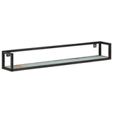 Wall Shelves 2 pcs 120 cm Solid Reclaimed Wood - Front View