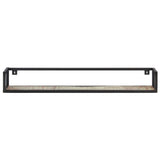 Wall Shelves 2 pcs 120 cm Solid Reclaimed Wood - Side View