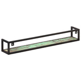 Wall Shelves 2 pcs 120 cm Solid Reclaimed Wood - Top-Down View