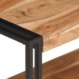 TV Cabinet 120x30x40 cm Solid Acacia Wood - Top-Down View