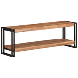 TV Cabinet 120x30x40 cm Solid Acacia Wood - Close-Up Angle