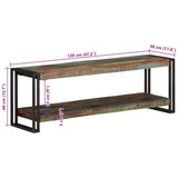 TV Cabinet 120x30x40 cm Solid Reclaimed Wood - Extra Image