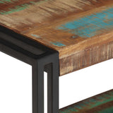 TV Cabinet 120x30x40 cm Solid Reclaimed Wood - Top-Down View