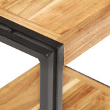 Side Table 40x30x40 cm Solid Acacia Wood - Top-Down View