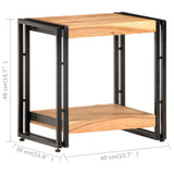 Side Table 40x30x40 cm Solid Acacia Wood - 45-Degree Angle